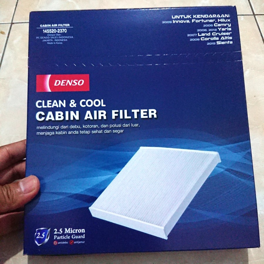 Filter Cabin Toyota Innova FORTUNER, HILUX, Camry, Sienta, New Pajero AC Mobil denso PN 145520-2370