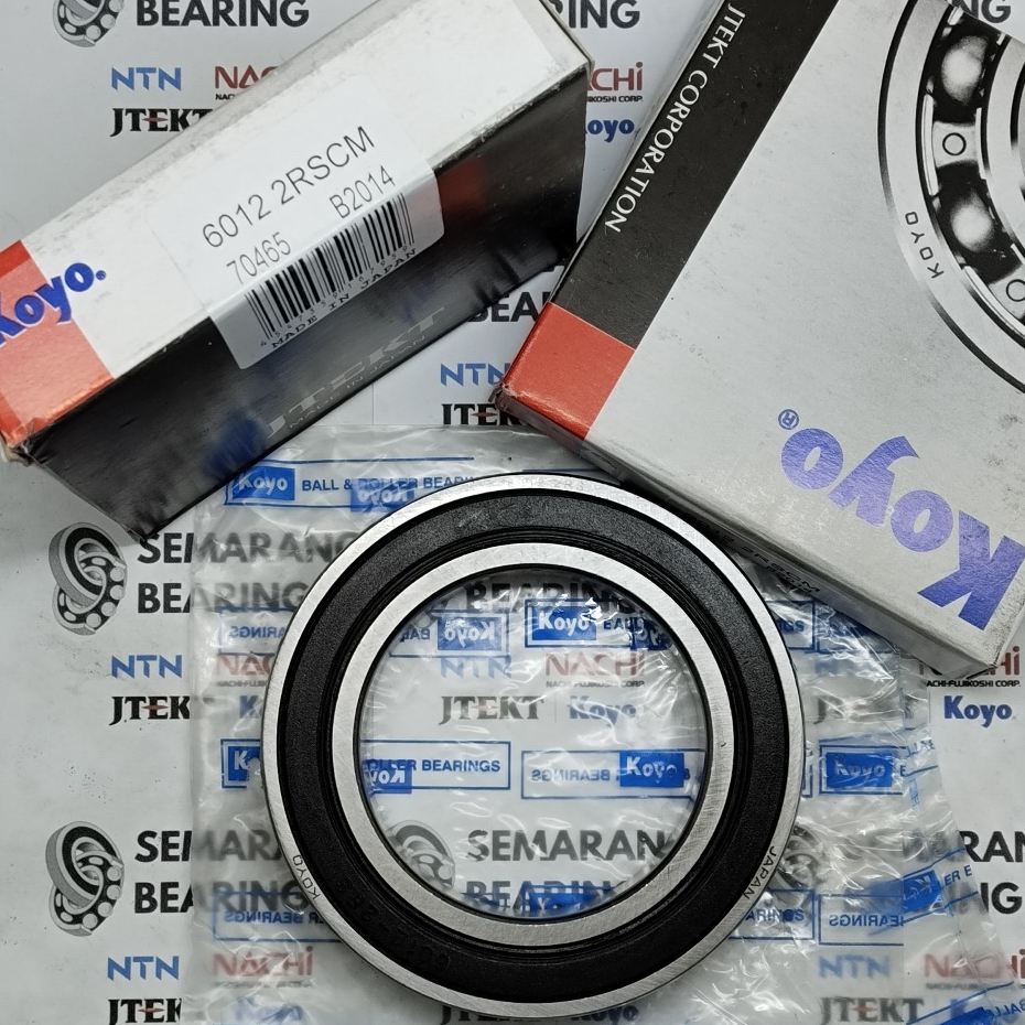 BALL BEARING 6012 2RS KOYO JAPAN LAHER UKURAN 60x95x18mm PN 6012 2RS