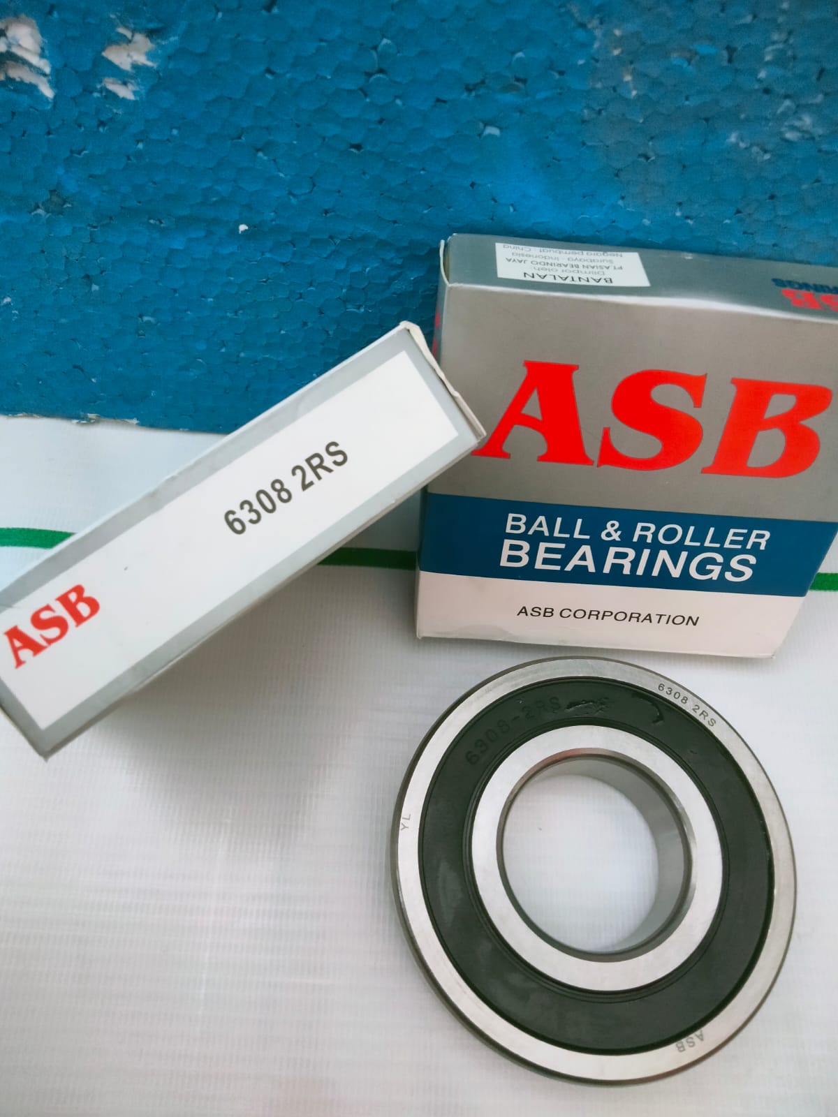 BEARING ASB BALL BEARING UK id 40mm od 90mm thick 23mm UNTUK POMPA ELMO DAN RODA BELAKANG APV PN 6308 2RS