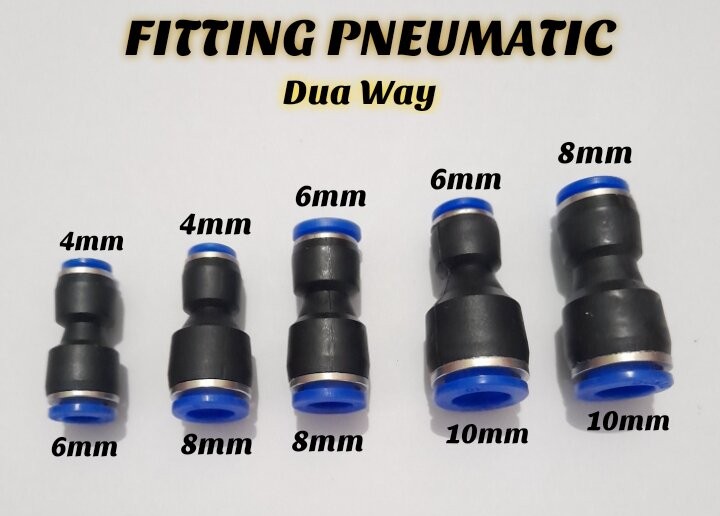 Fitting Pneumatic Lurus PU Slip Lock Selang MPU