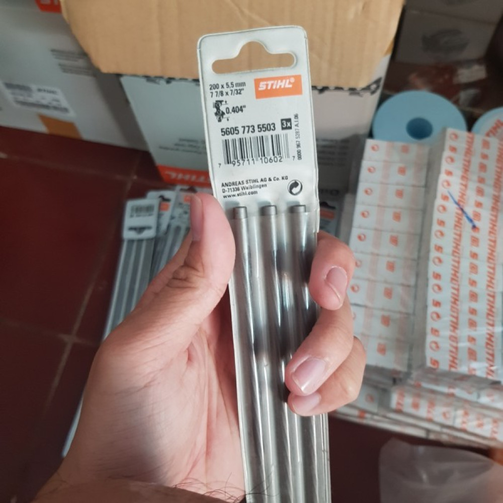 kikir Bulat Round File 5.5 MM Ukuran 7-32 Merek STIHL 5605-773-5503