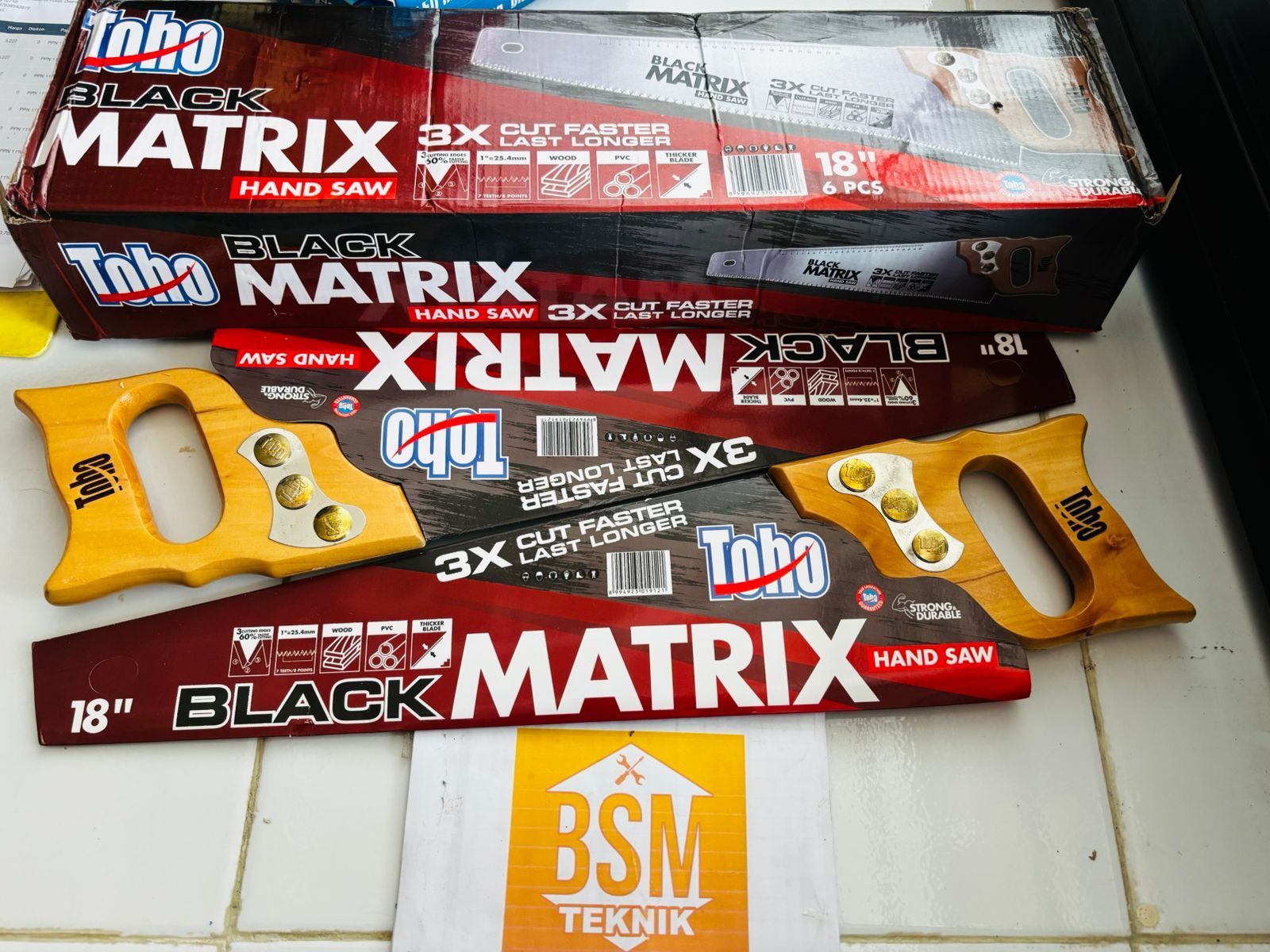 GERGAJI TANGAN 18 INCHI TOHO BLACK MATRIX GERGAJI TANGAN 18 INCHI TOHO BLACK MATRIX