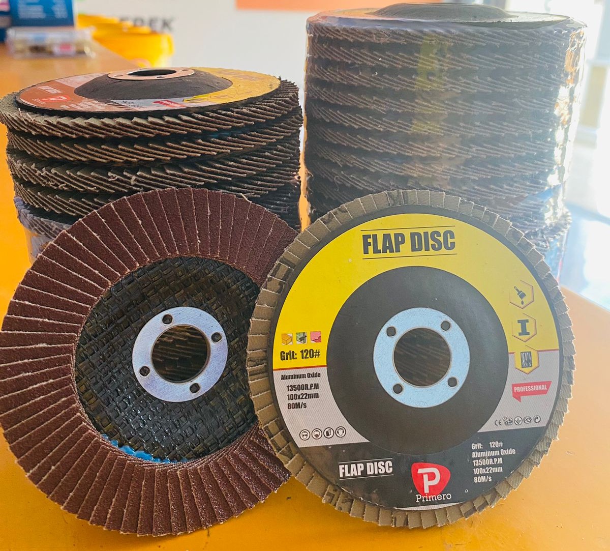 MATA GURINDA POLES ROHA FLAP DISC 4 INCH (100 x 16mm) GRADE 120 MATA GURINDA POLES ROHA FLAP DISC 4 INCH (100 x 16mm) GRADE 120