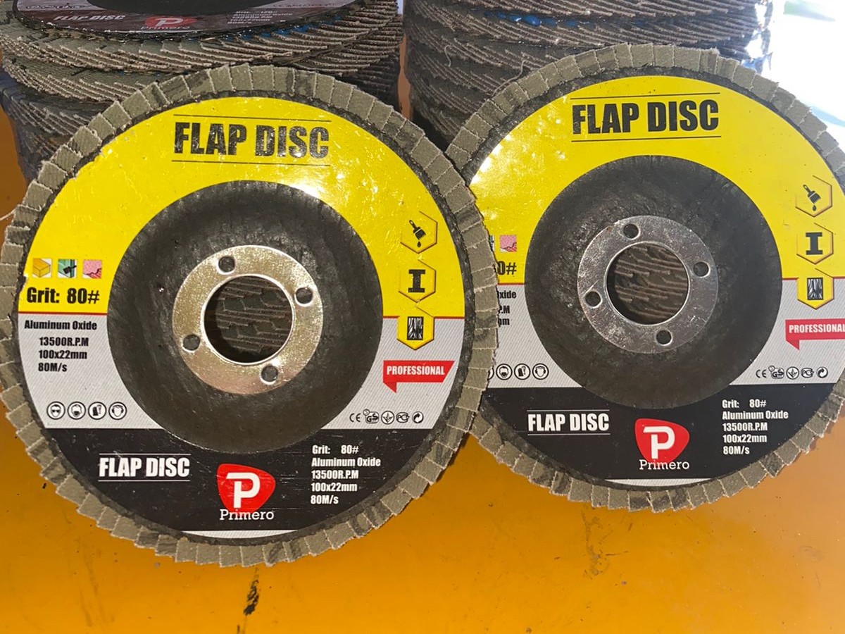 MATA GURINDA POLES ROHA FLAP DISC 4 INCH (100 x 16mm) GRADE 80 MATA GURINDA POLES ROHA FLAP DISC 4 INCH (100 x 16mm) GRADE 80