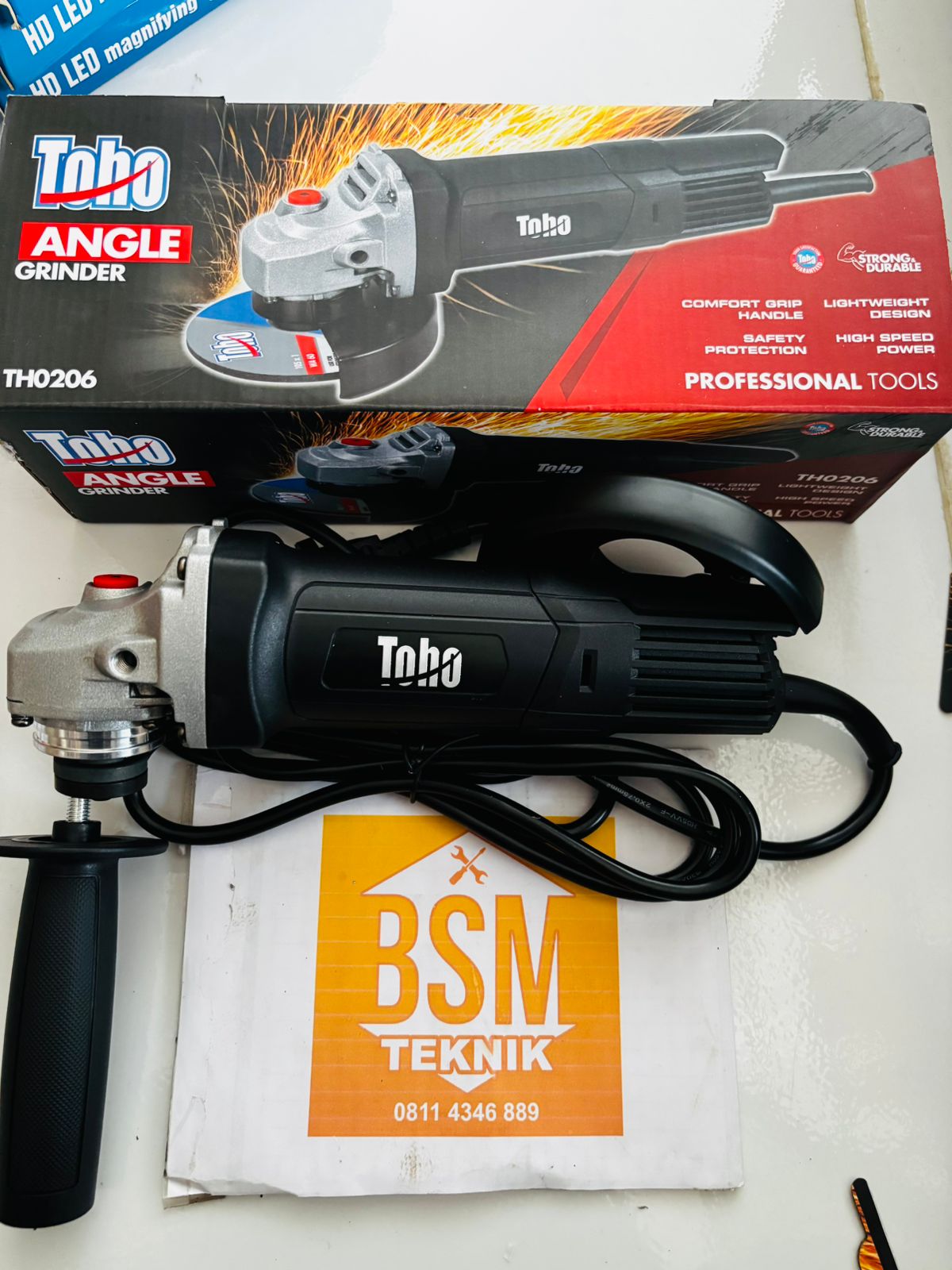 MESIN GERINDA TANGAN angle grinder 4 INC TOHO TH-0206 MESIN GERINDA TANGAN angle grinder 4 INC TOHO TH-0206