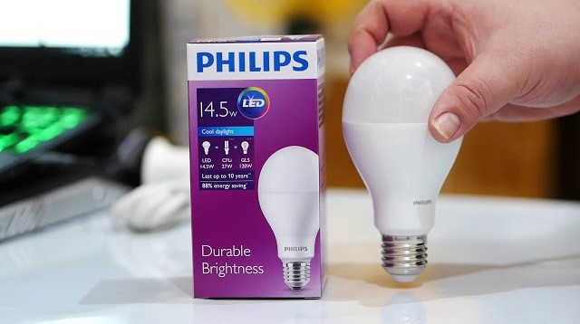 BOHLAM LAMPU LED BULB PHILIPS 14,5WATT PUTIH