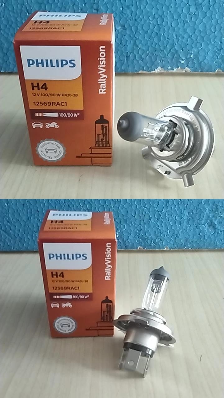 Bohlam Halogen H4 12V 100 ATAU 90W Philips 12569RAC1