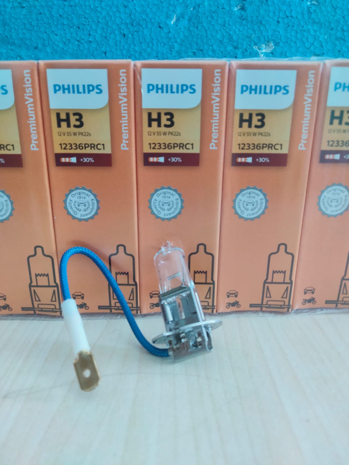 Bohlam Lampu Fog sorot tembak Halogen H3 12V 55W Philips 12336PRC1