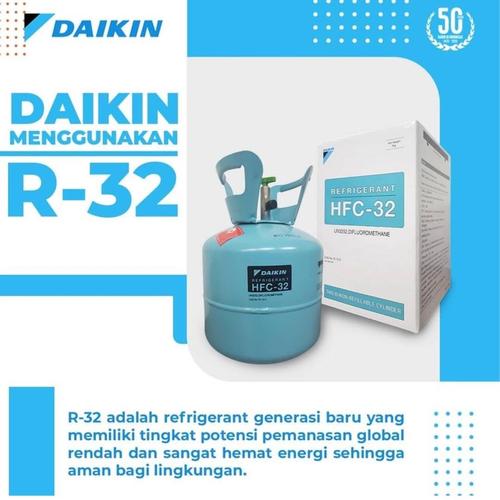 FREON AC DAIKIN R-32 Refrigerant DSP R32 HFC-32 3 KG