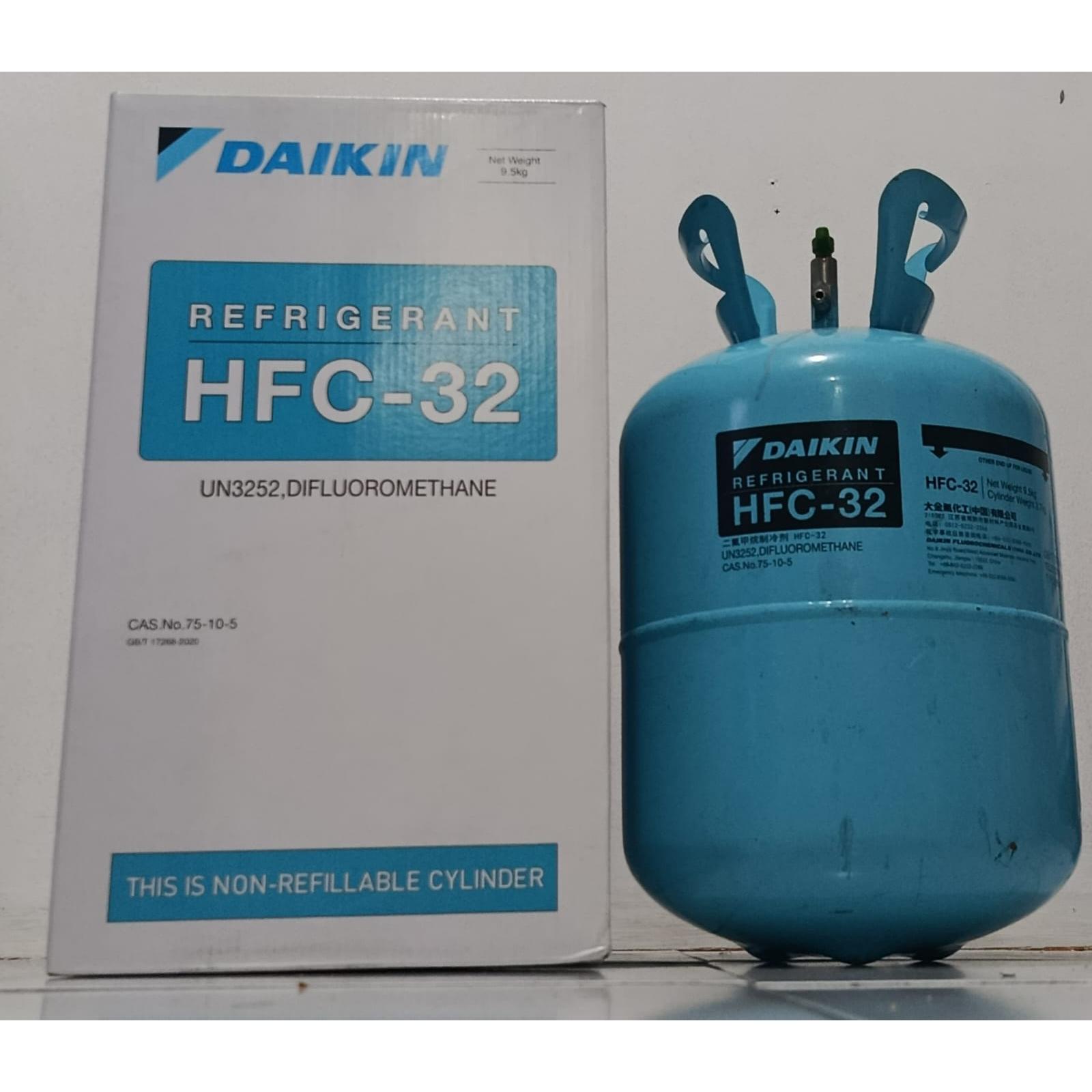 FREON AC DAIKIN R-32 Refrigerant DSP R32 HFC-32 9 KG