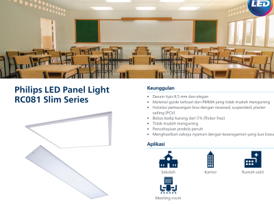 Lampu Philips LED Panel light RC081 Slim Series