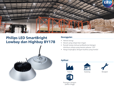 Lampu Philips LED Smartbright Lowbay dan Highbay BY178
