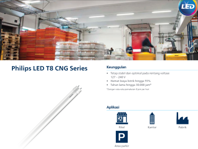 Lampu Philips LED T8 CNG Series