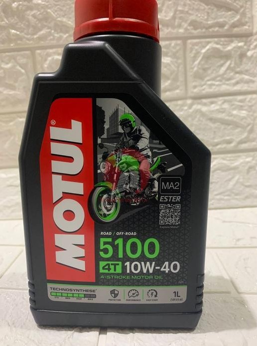 OLI BENSIN MOTOR 4 TAK MOTUL 5100 4T 10W40 1 Liter