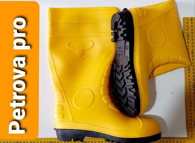 Sepatu Boot Merk PETROVA PRO Yellow Non Safety tanpa Toecap