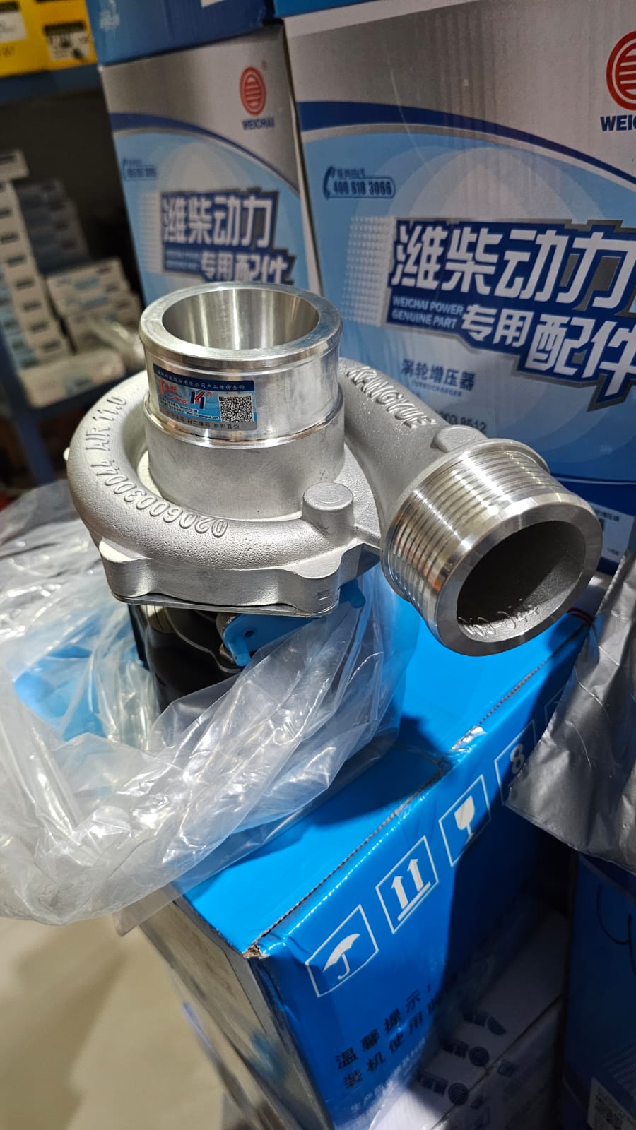 TURBOCHARGER WEICHAI TD226В (DEUTZ) WP4 WP6 model J60S PN 1000889157Z