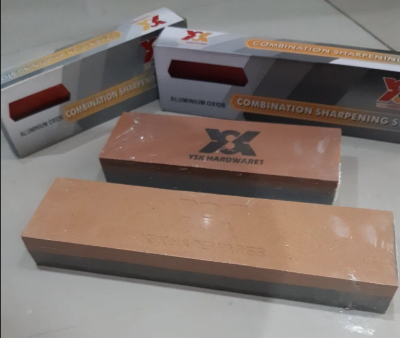 Batu Gosok Pengasah Pisau Oren Abu YSK Ukuran 6 Inch 