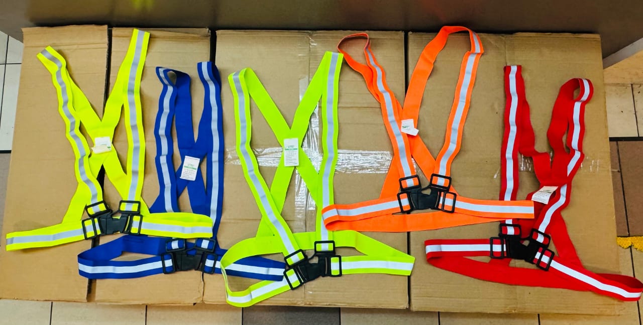 ROMPI KARET ELASTIS V GOSAVE ORANGE SAFETY VEST GO SAVE