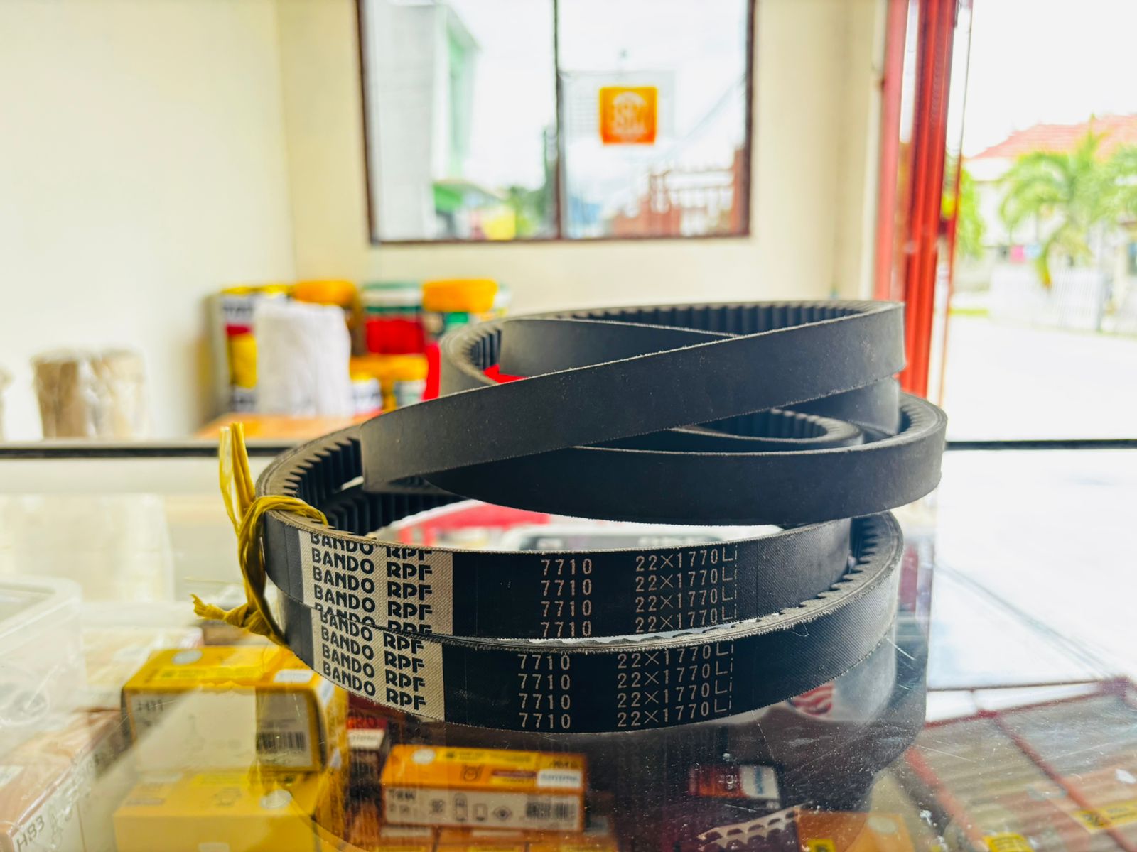 FAN BELT VAN BELT BANDO 22x1770Li BULDOZER D85Ess-2 D65Px-12 D65E-12 (04121-22271) PN RPF 7710