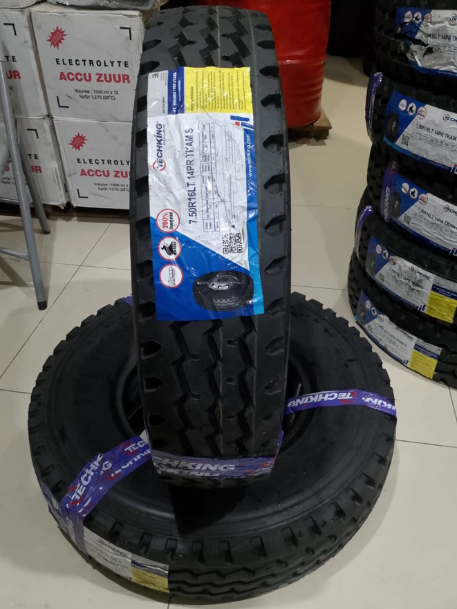 BAN KAWAT (RADIAL) TECHKING 7.50R16 14 PR TKAMS SET