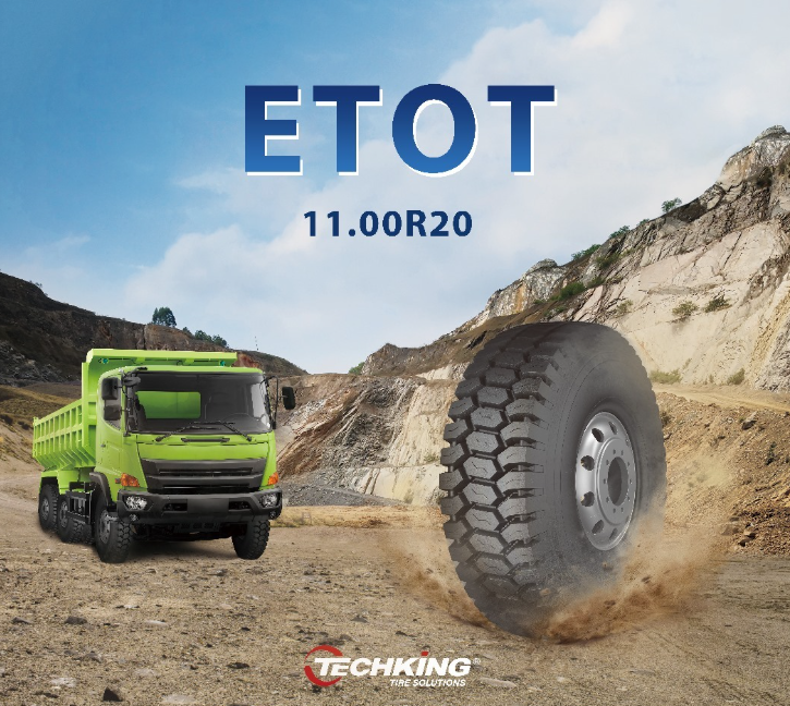 BAN TRUK RADIAL HEAVY DUTY TECHKING ETOT 11.00R20 16 PR TT