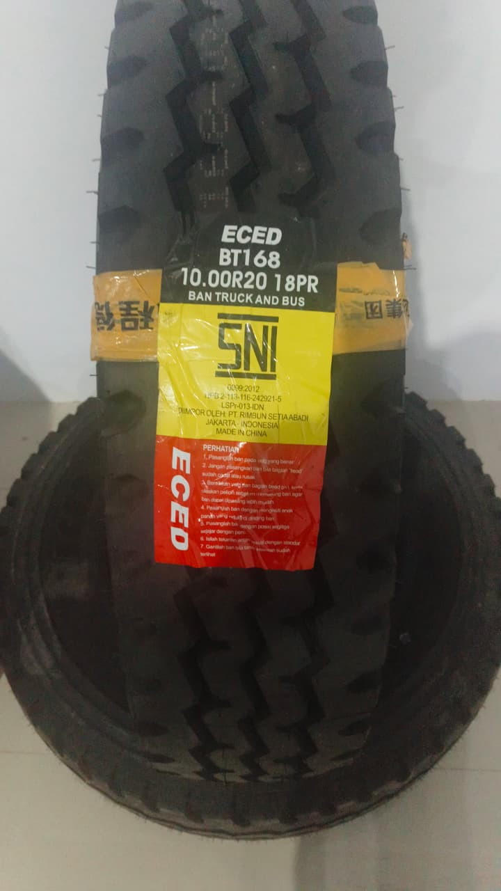 BAN TRUK TRONTON RADIAL ECED BT168 UKURAN 10.00R20 18 PR