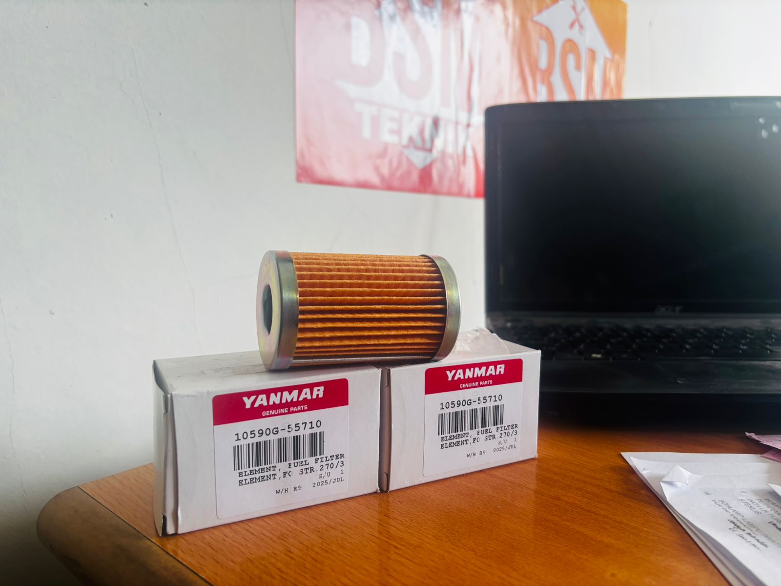 FILTER SOLAR ELEMENT YANMAR UNTUK YANMAR TF300 KUBOTA U35 L5740 PN 150590G-55710