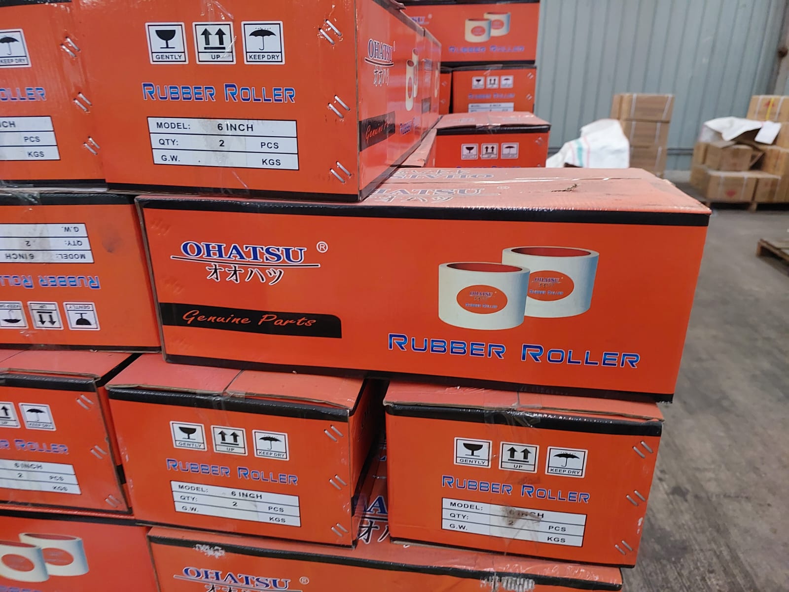 OHATSU RUBBER ROLLER 6 Inch Roller Mesin Gilingan Padi Rice Rubber Roller (6 INCH x 8,75 INCH)