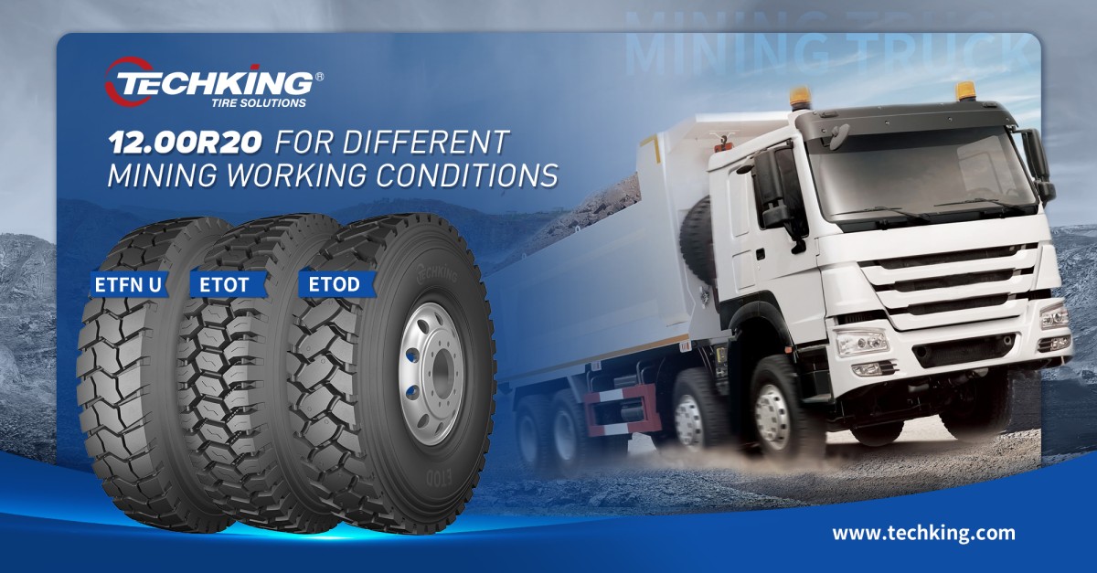 TECHKING LOG MINING TRUCK HEAVY DUTY TYRE