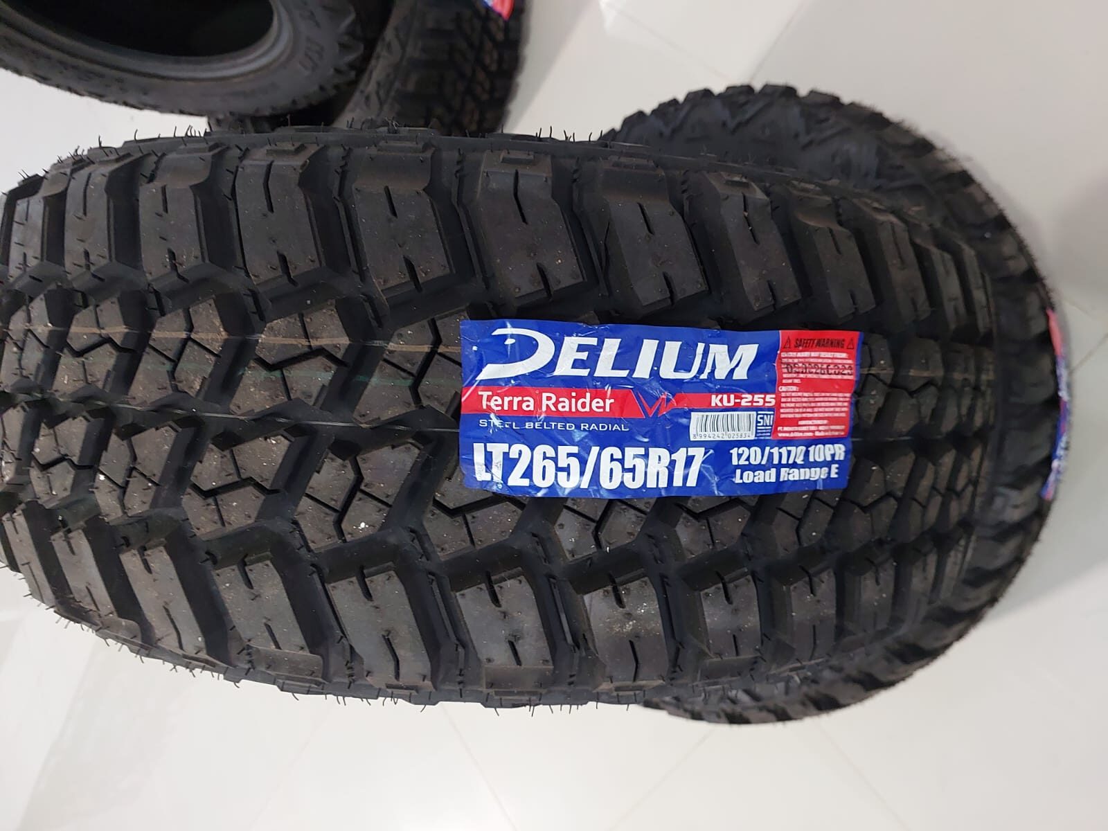 BAN MOBIL RADIAL DELIUM M-T KU-255 TERRA RAIDER LOAD RANGE E LT265-65R17 10PR
