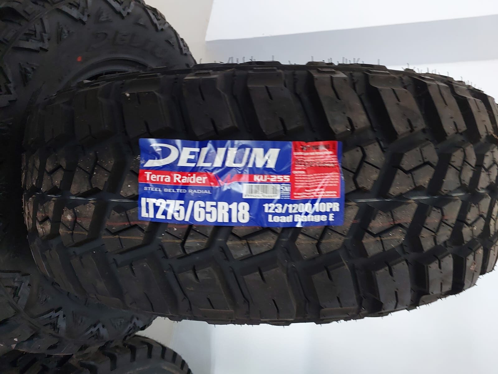 BAN MOBIL RADIAL DELIUM M-T KU-255 TERRA RAIDER LOAD RANGE E LT275-65R18 10PR