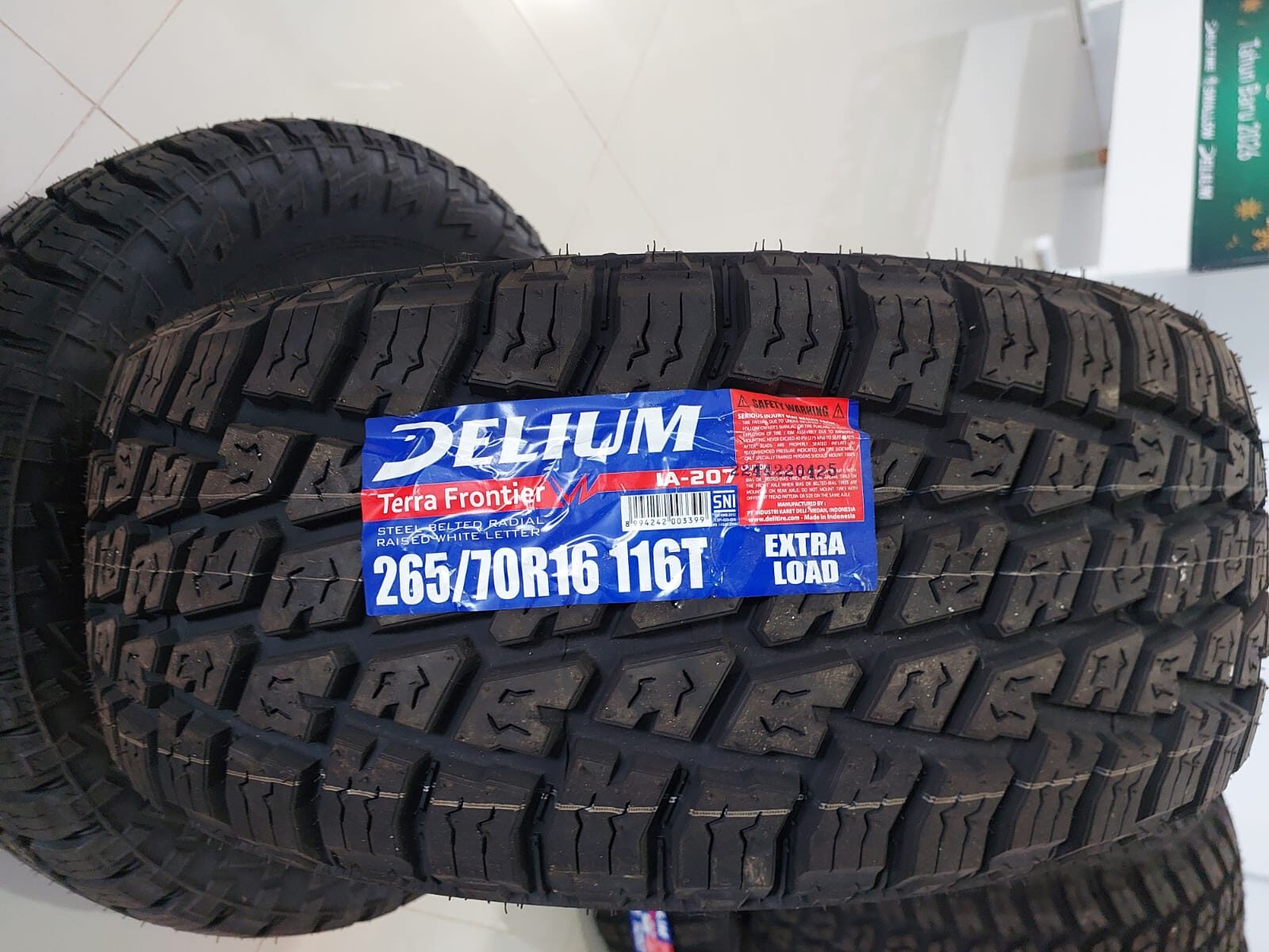 BAN MOBIL RADIAL DELIUM TERRA FRONTIER IA-207 EXTRA LOAD 265-70R16 116T