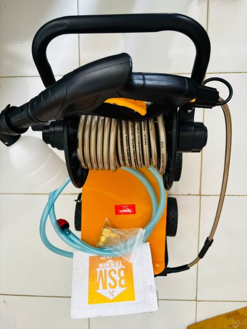 Jet Cleaner Merek Reaim 300Bar 1300W Dengan pengukur tekanan Mesin Steam Pressure Washer