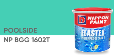 Cat Tembok Elastex BGG 1602T-Poolside Nippon Paint Hijau Tosca 20 kg