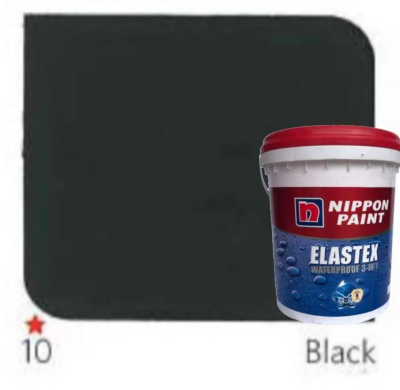 Cat Tembok Elastex Black 10 Nippon Paint Hitam 20 kg