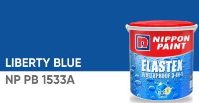 Cat Tembok Elastex Liberty Blue NP PB 1533A Nippon Paint Biru 20 kg