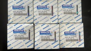 Ring Piston oversize 0.50 MM Set GENUINE KOMATSU ENGINE S6D95L GD510R-1 PC200-5 PC-150-5 PN 6207-38-2200