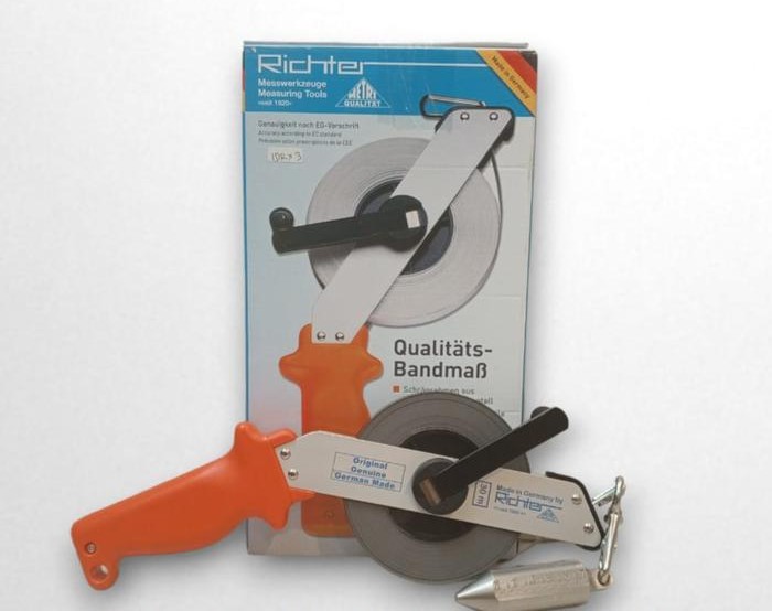 Alat Sounding MeterTank Dipping Tape merk RICHTER SO63R-T Bandul Stainless Steel TYPE 464ES-30 ( 30 M )
