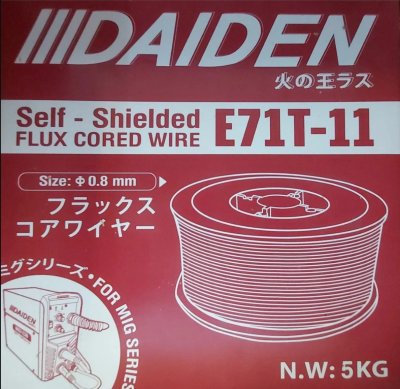 Flux Cored Wire - Kawat Las MIG Rol 0,8 mm (5kg) DAIDEN E71T-11
