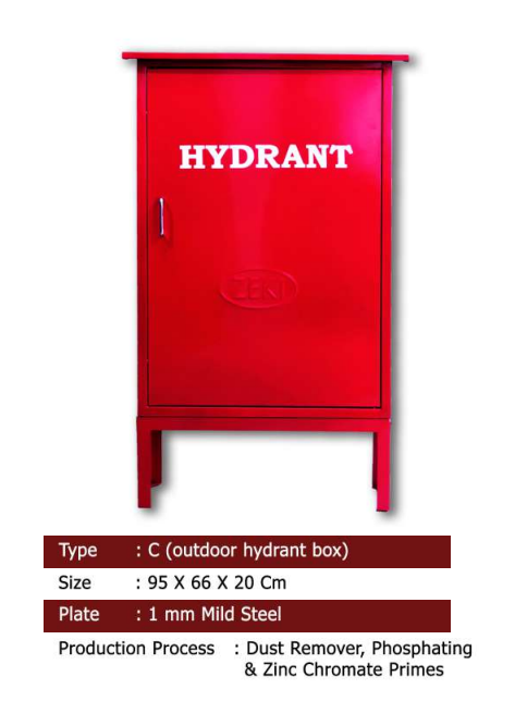 Hydrant Box ZEKI Type C (Outdoor Type) Size 95 x 66 x 20 cm