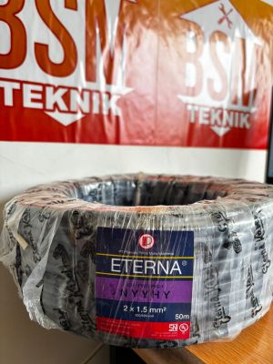 KABEL ETERNA NYYHY 2×1,5 MM 1 PASS 300-500V 50M (serabutan)
