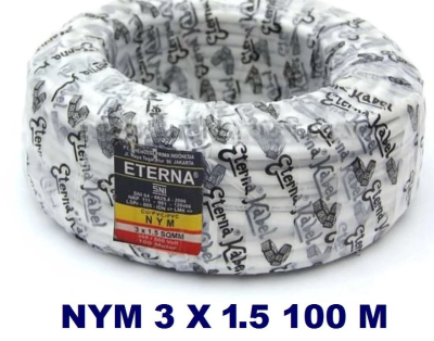 Kabel Eterna NYM 3 x 1,5mm roll 100 m
