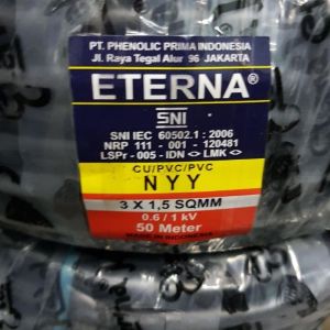 Kabel Eterna NYY 3 x 1,5mm Roll Per 50m