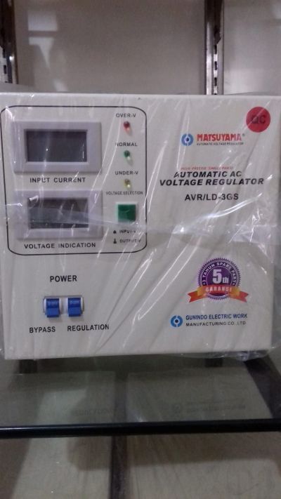 MATSUYAMA Stabilizer AVR Stavol 3000 watt(3 KVA) 1 Phase Model AVRLD-3GS