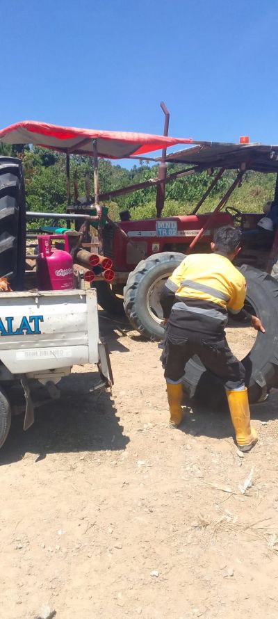 PENJUALAN DENGAN SISTIM DELIVERY BAN HEAVY DUTY KE PELANGGAN KEBUN