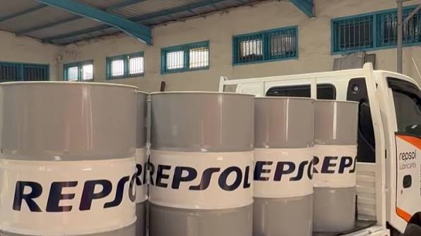 BANNER REPSOL OLI DRUM