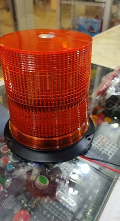 Lampu Rotary warning light Orange Thunderbolt Wl 27 Smd5050 90 Led amber Super Bright 12-48V DC