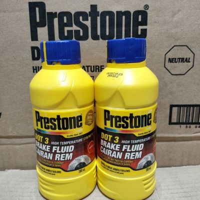 Minyak Rem Warna Bening Prestone Brake Fluid DOT 3 300 ML