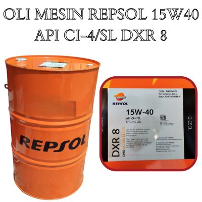 OLI DIESEL ENGINE REPSOL DXR 8 15W-40 API CI-SL 209 LITER DRUM