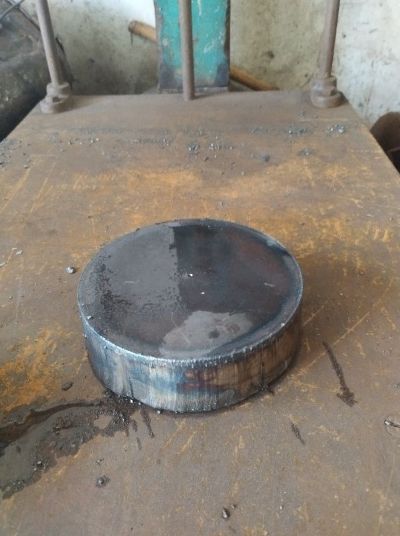 PLAT BESI CUSTOM BULAT TEBAL 35 MM DIAMETER 120MM
